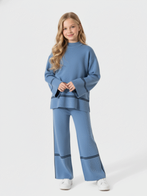Girls Elegant Knitwear Outfit | سوت بناتي