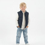 فيست مبطن كحلي أولادي – ملابس أطفال شتوية أنيقة 2025