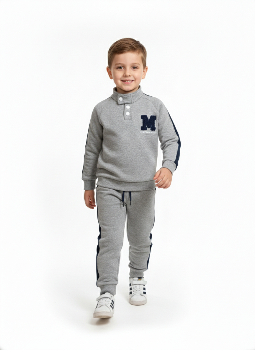 Tracksuit Grey for Boys | سوت اولادي - الصورة 2