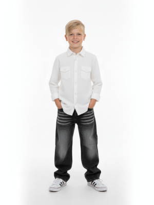 Boys Classic Cotton Shirt | قميص أولادي