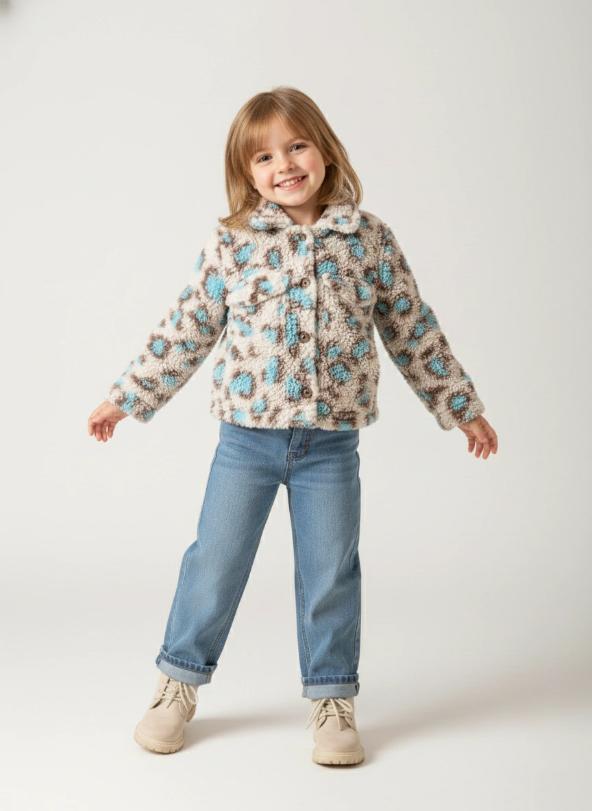 Fuzzy Sherpa Jacket for Girls | جاكيت فرو