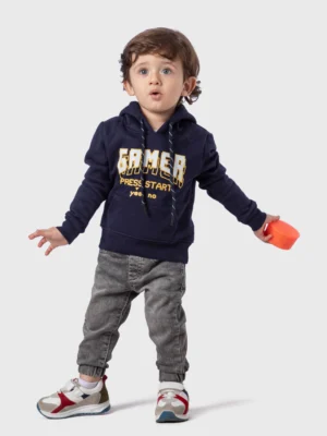 سويت شيرت أولادي بيبي كحلي Gamer – ملابس أطفال شتوي فاخر