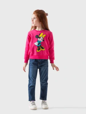 سويت شيرت ميني ماوس فوشيا بناتي – ملابس أطفال شتوي أنيق
