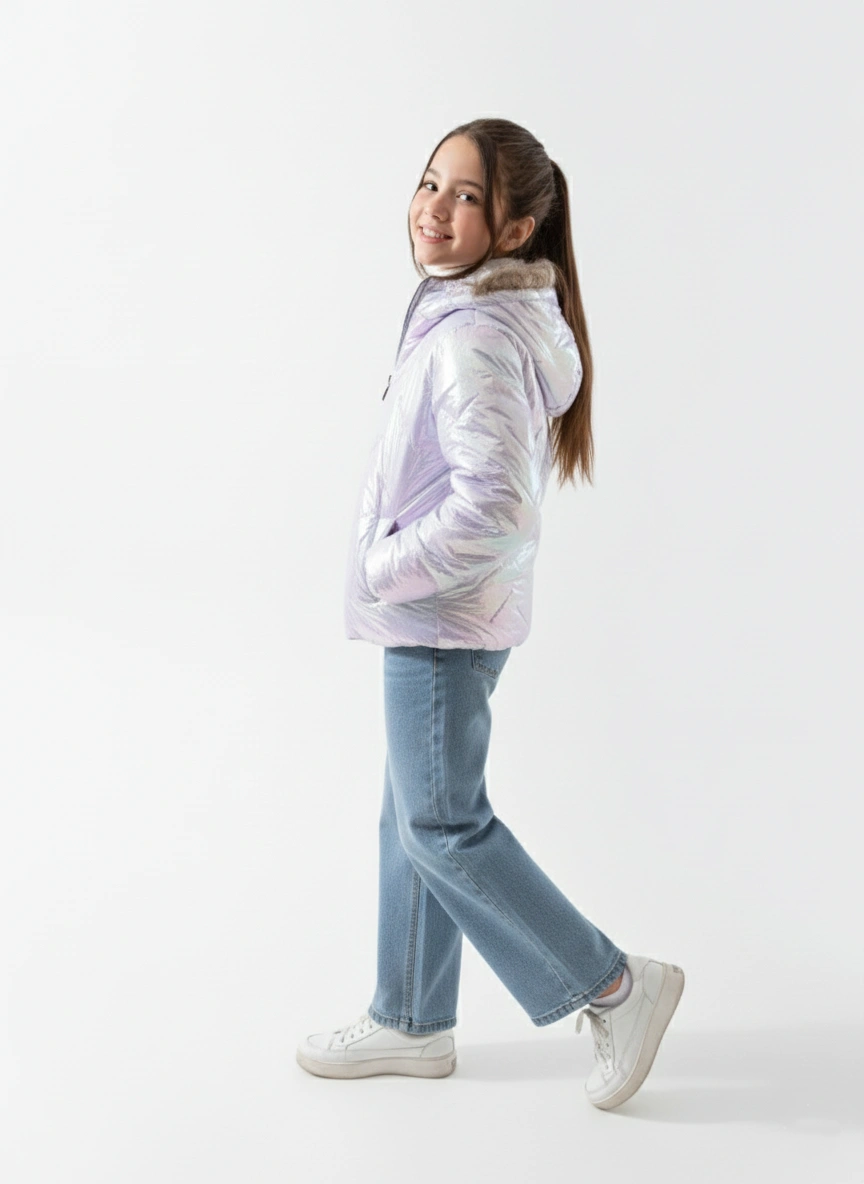 Puffer Jacket for Girls | جاكيت بناتي - الصورة 3