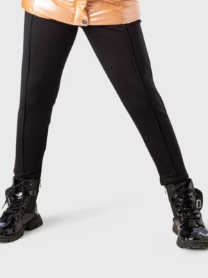 ليجن بناتي أسود بدرزة طولية وسحاب – ليجن بناتي مقاس 4 سنوات