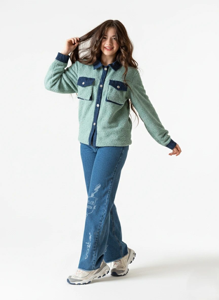 Girls Fleece Jacket for girls | جاكيت بناتي