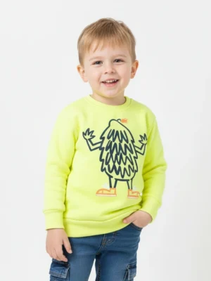 سويت شيرت أولادي ليموني – ملابس أطفال شتوي كاجوال