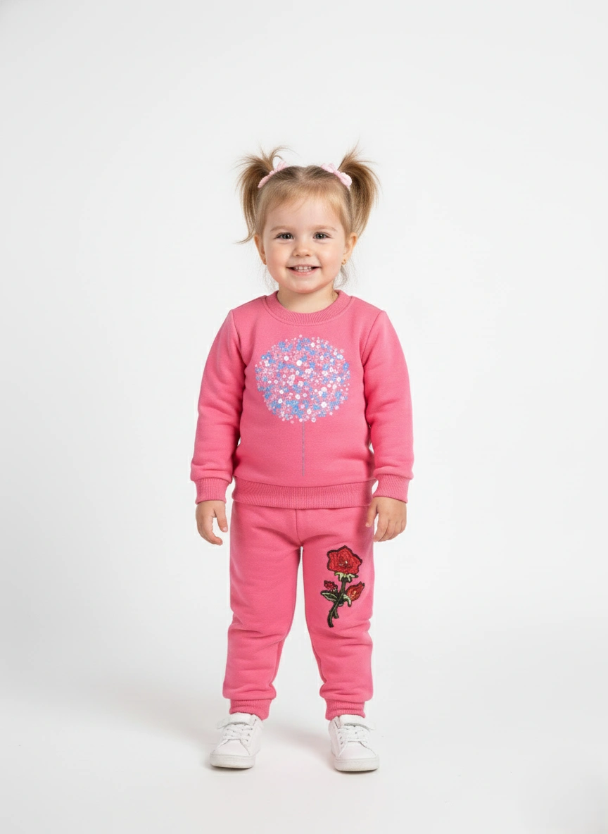 Girls Pink Pajama Set | سوت بناتي