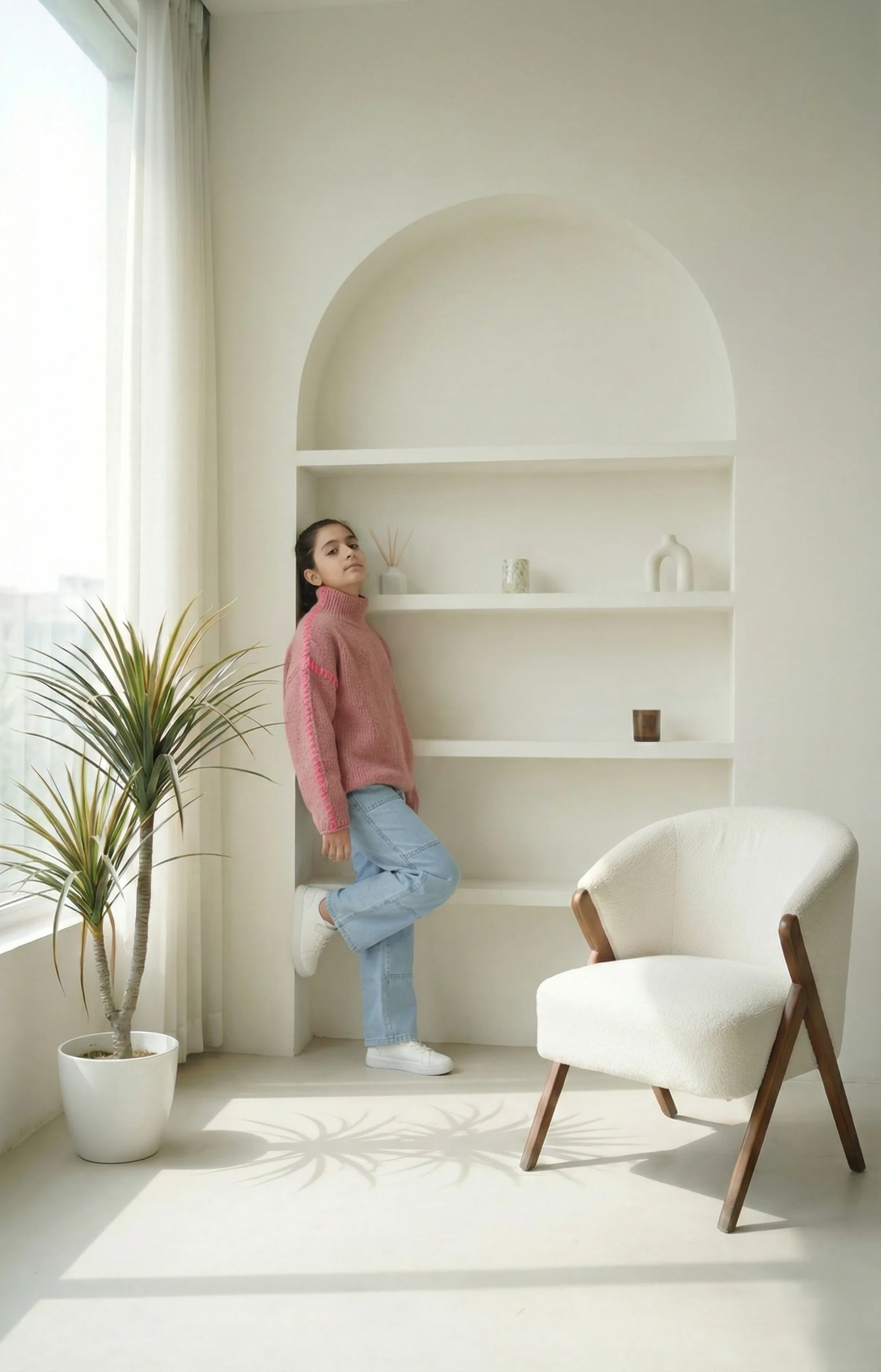 Knit Sweater for Girls | بلوفر بناتي - الصورة 2