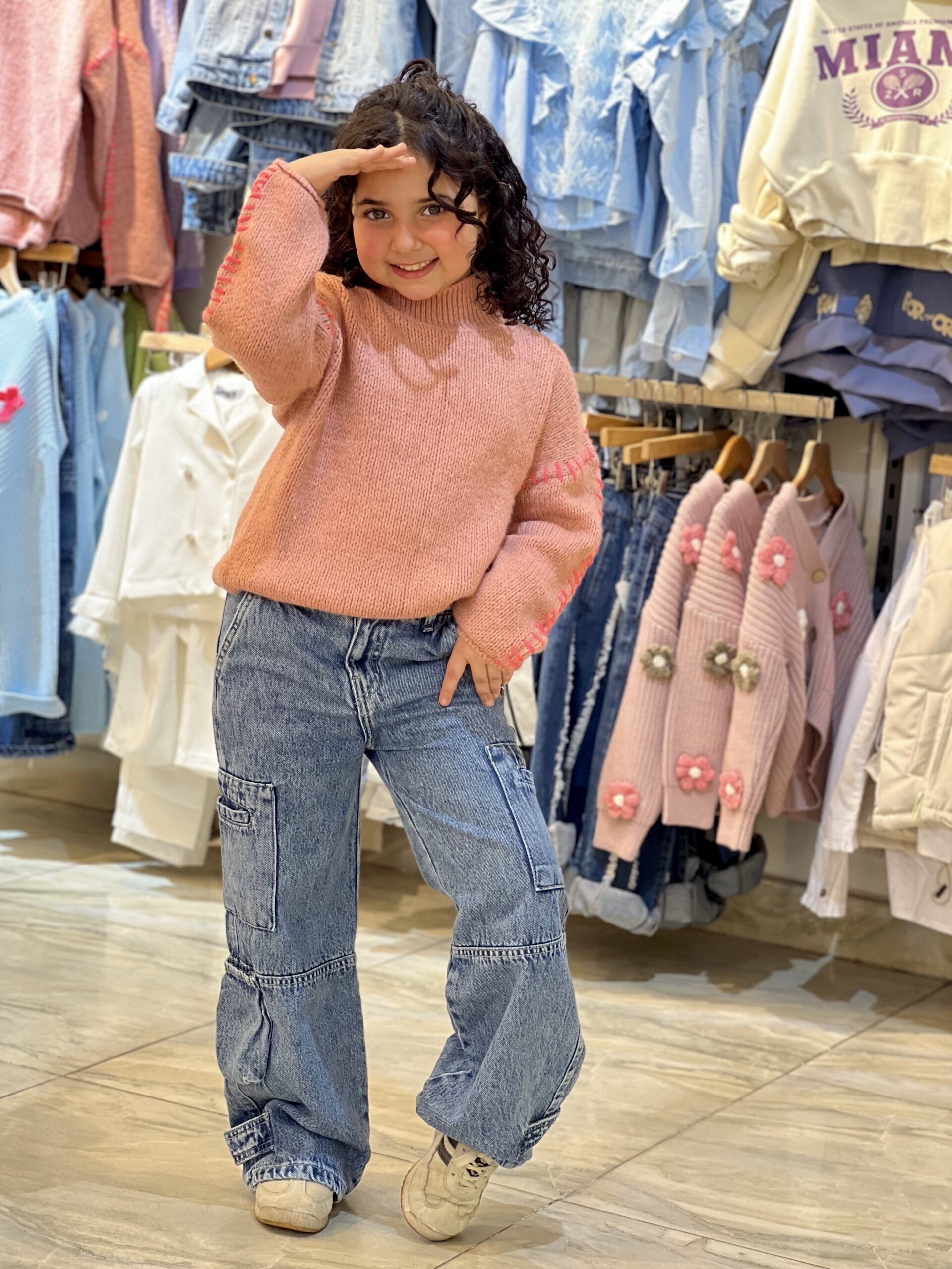 Knit Sweater for Girls | بلوفر بناتي