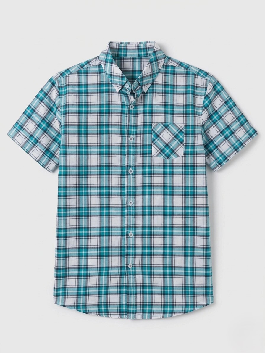Shirt Turquoise Outfit for Boys | قميص أولادي