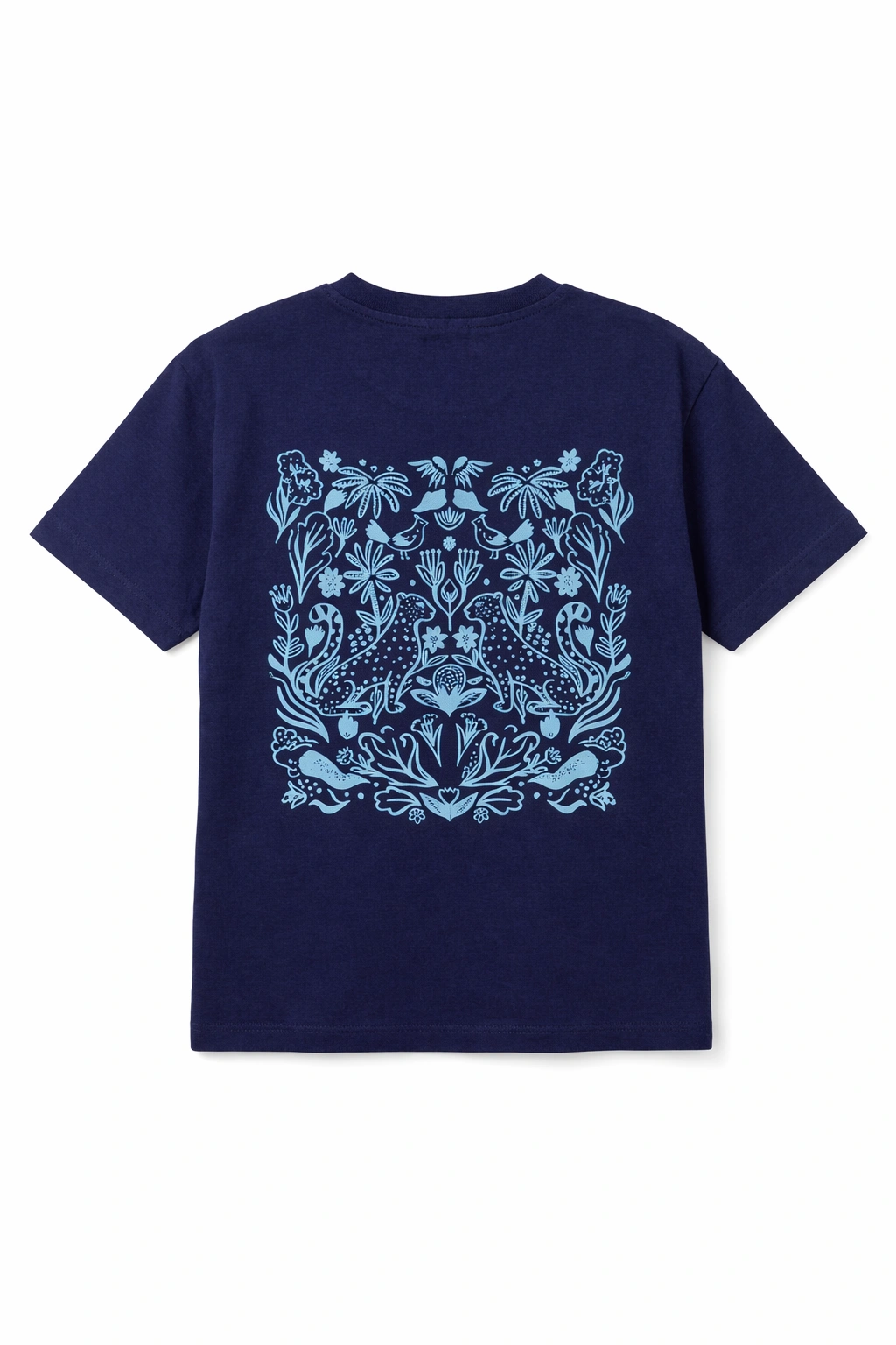 Girls Navy Oversized T-Shirt | تيشيرت بناتي - الصورة 2