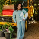 طقم تريكو لبني بناتي - ملابس أطفال بنات خروج شتوي