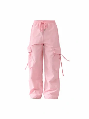 بنطلون كارغو بناتي بينك وتر برووف – ملابس أطفال خروج