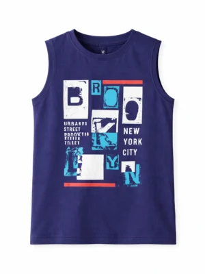 تيشيرت كت أولادي كحلي – ملابس أطفال صيفية أنيقة