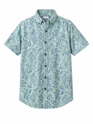 قميص أولادي بيزلي مينت جرين – ملابس أطفال صيفي كلاسيك