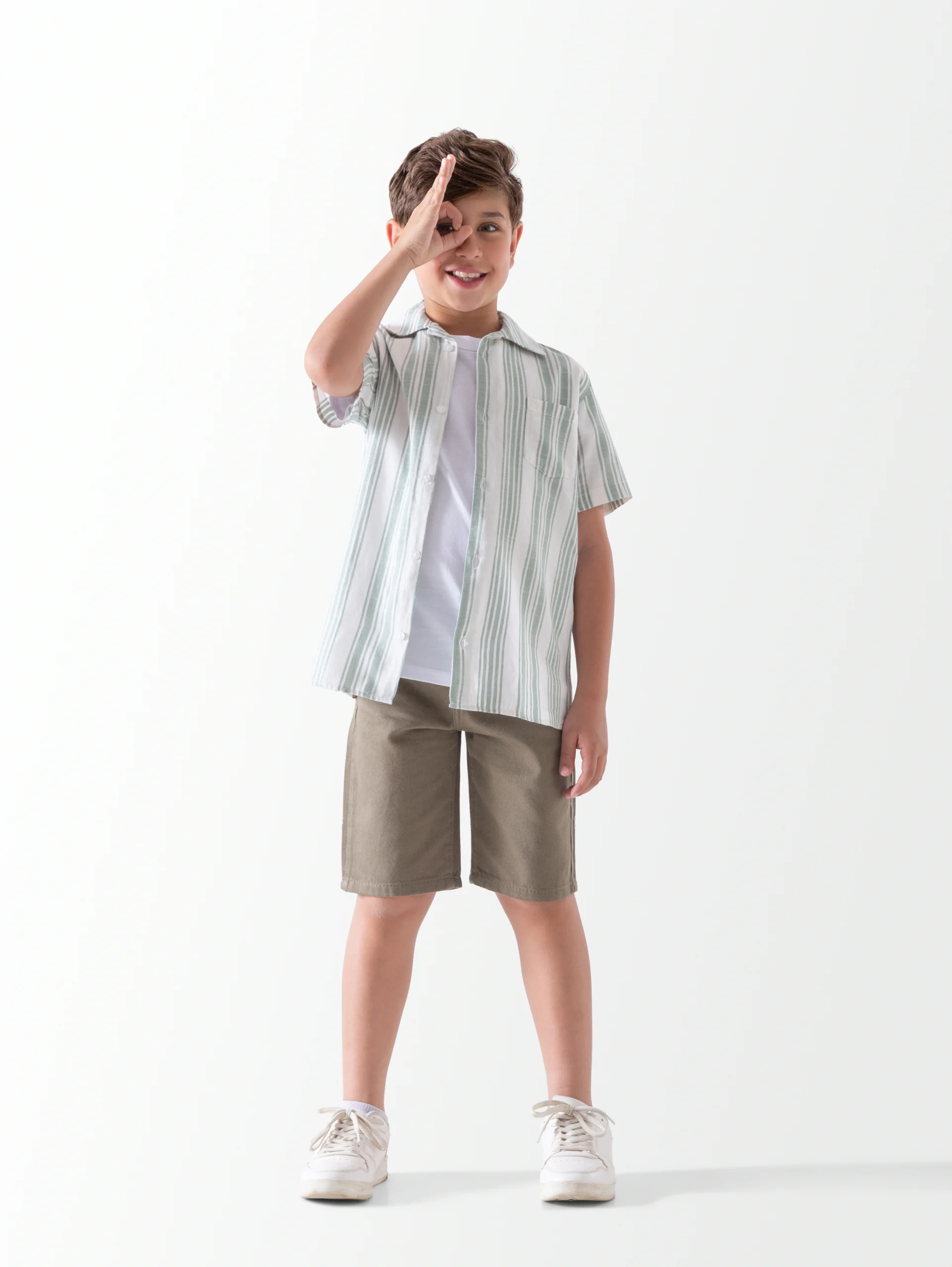 Boys Navy Blue Casual Shirt | قميص أولادي