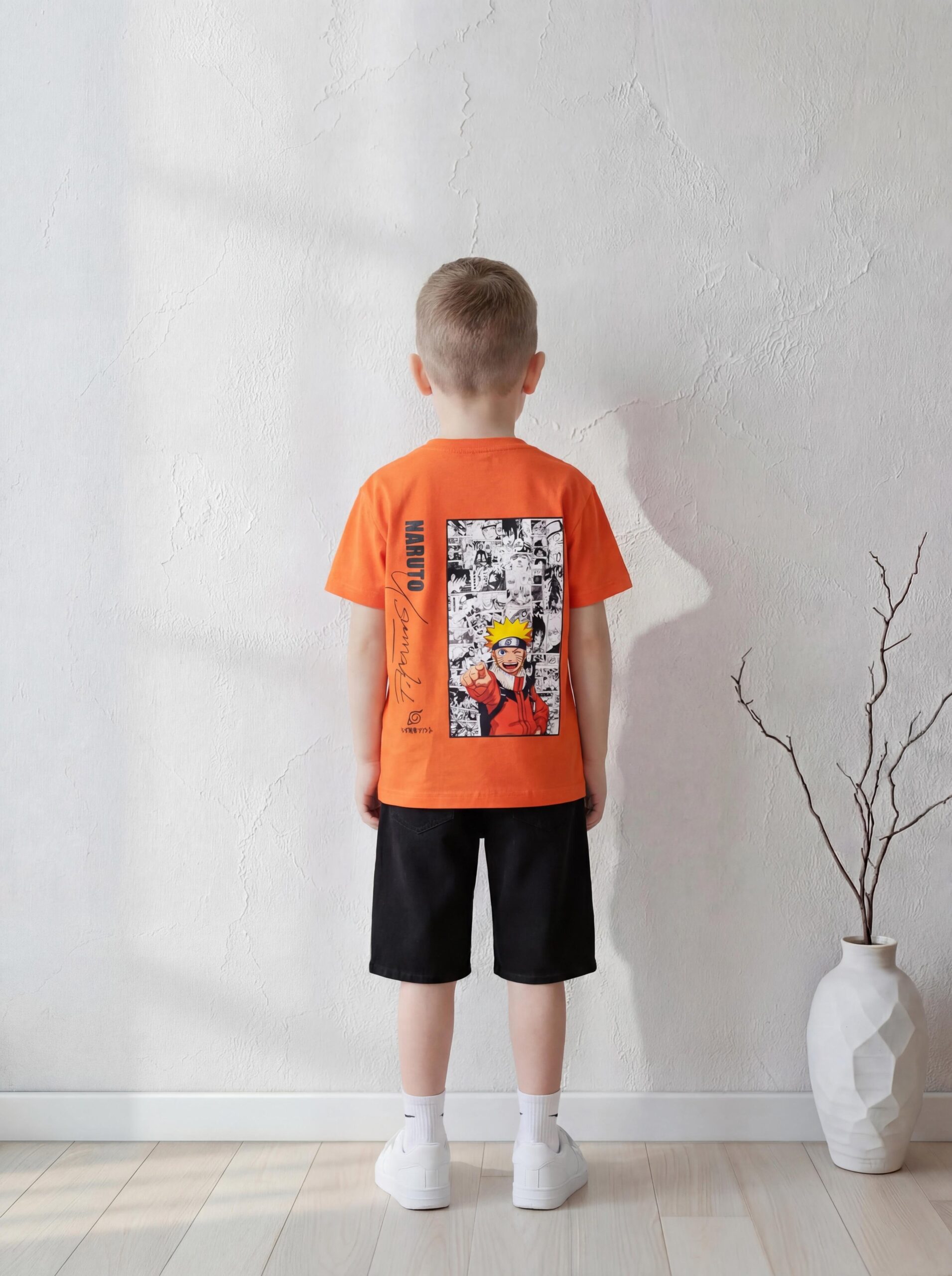 Orange T-Shirt for Boys | تيشيرت أولادي - الصورة 2