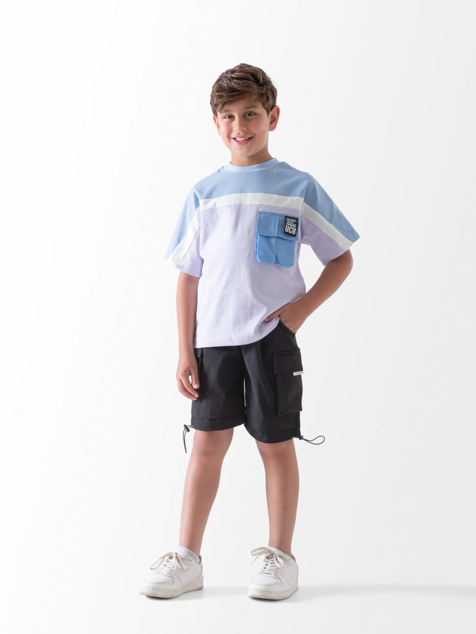 Boys Oversized White T-Shirt | تيشيرت أولادي