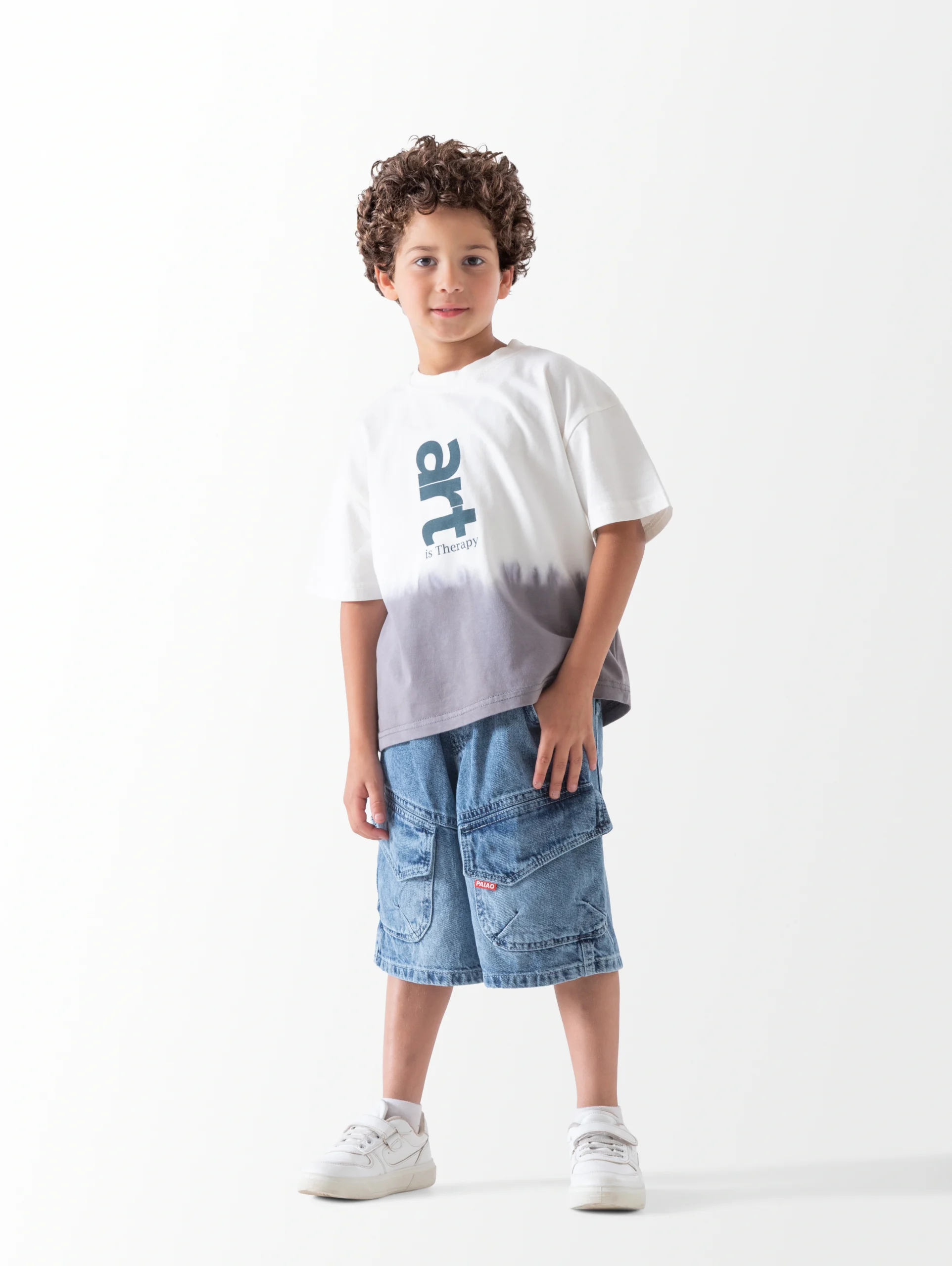 Ombre Art T-Shirt for Boys |تيشيرت أولادي