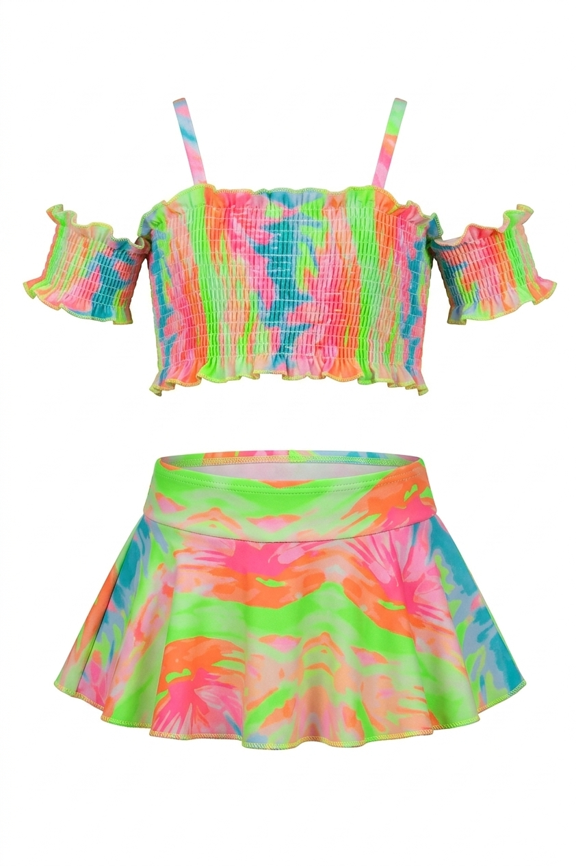 Girls Swimsuit with Skirt | مايوه بناتي