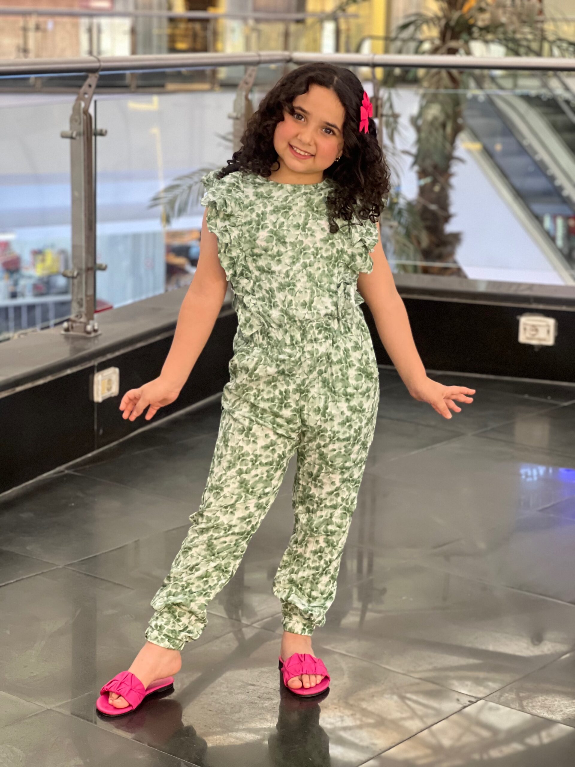 Green Jumpsuit for Girls | جامبسوت بناتي