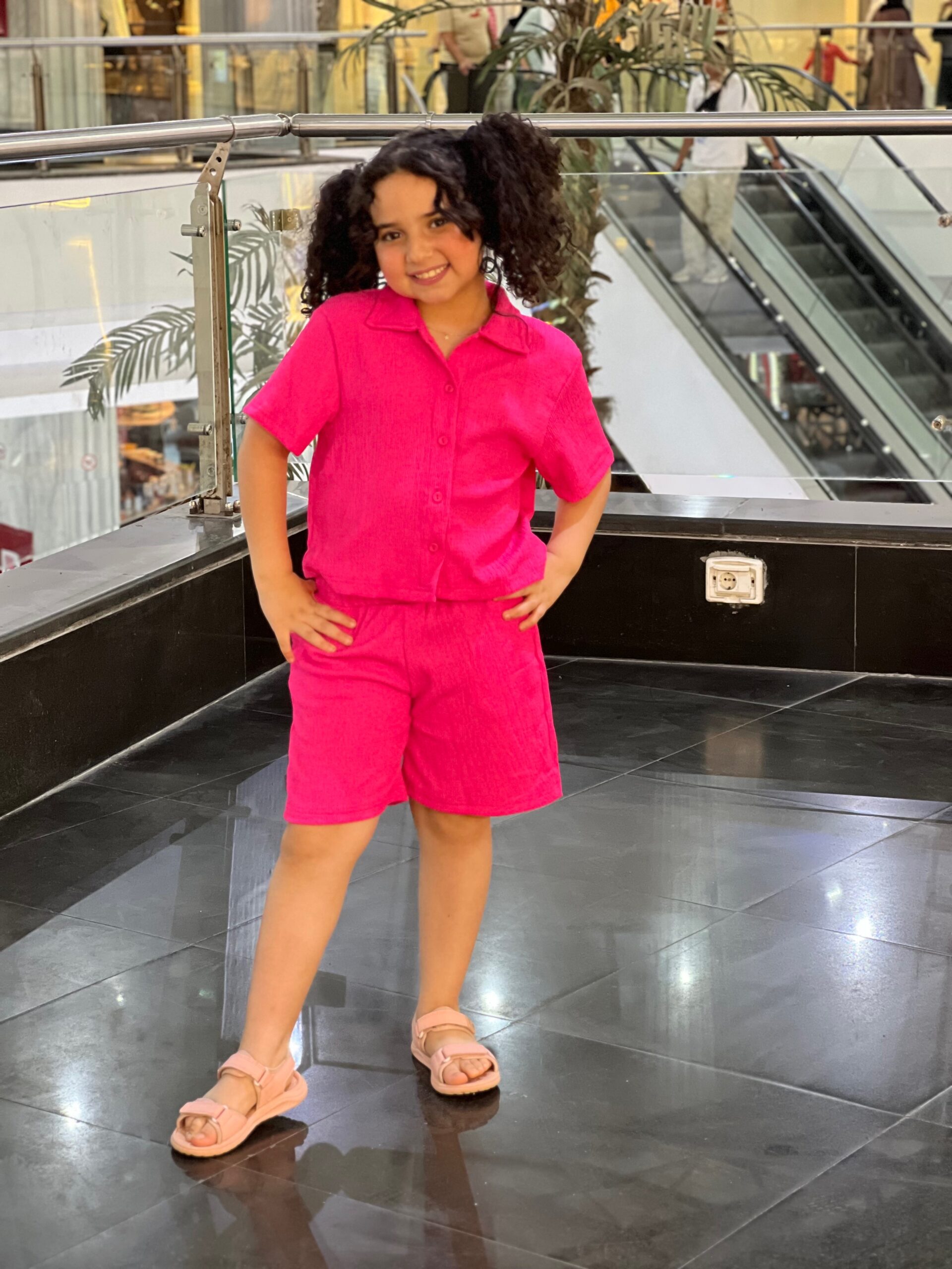 Pink Shorts Set for Girls | سوت بناتي
