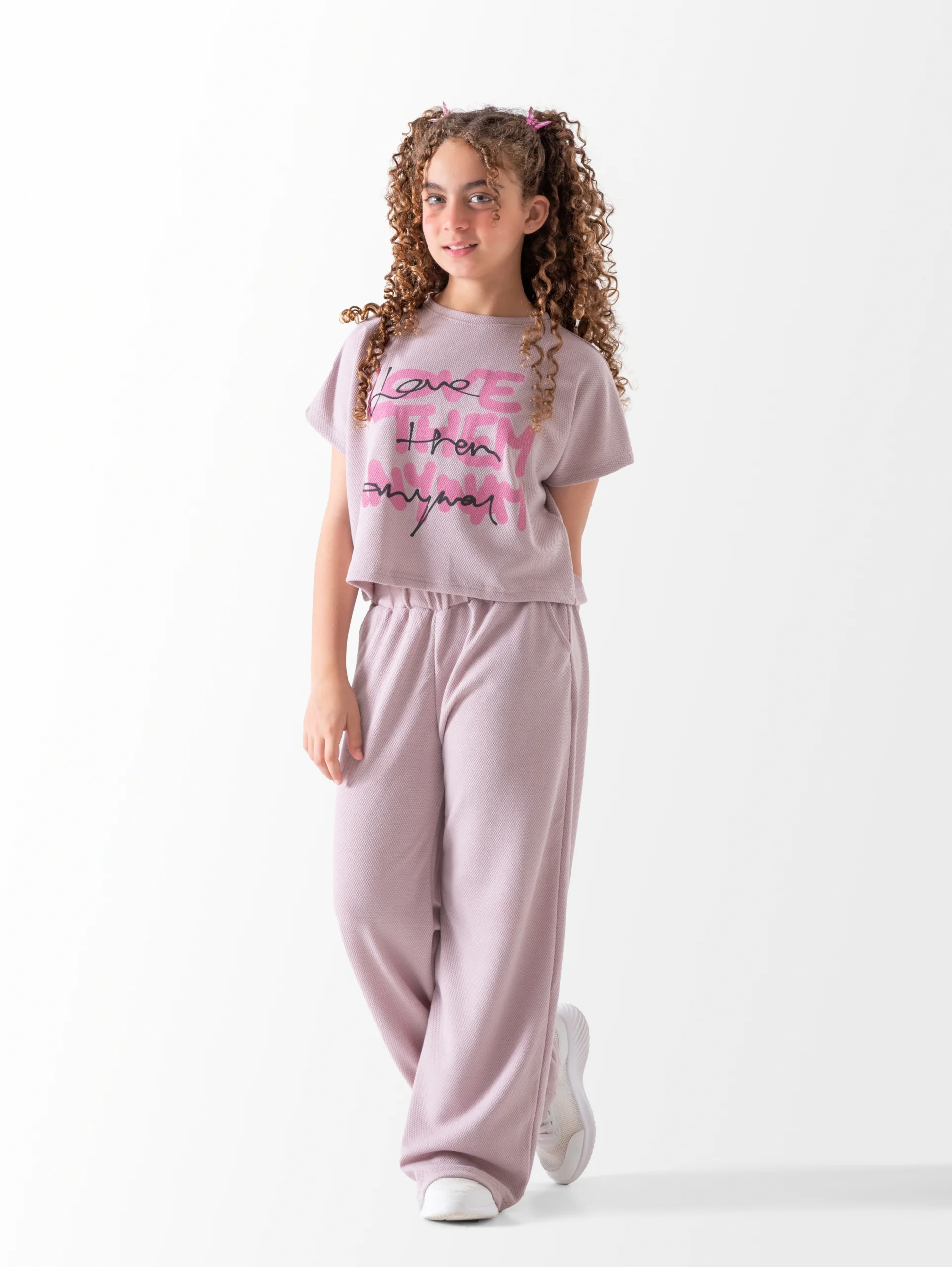 Girls Two Piece Mauve Set | سوت بناتي