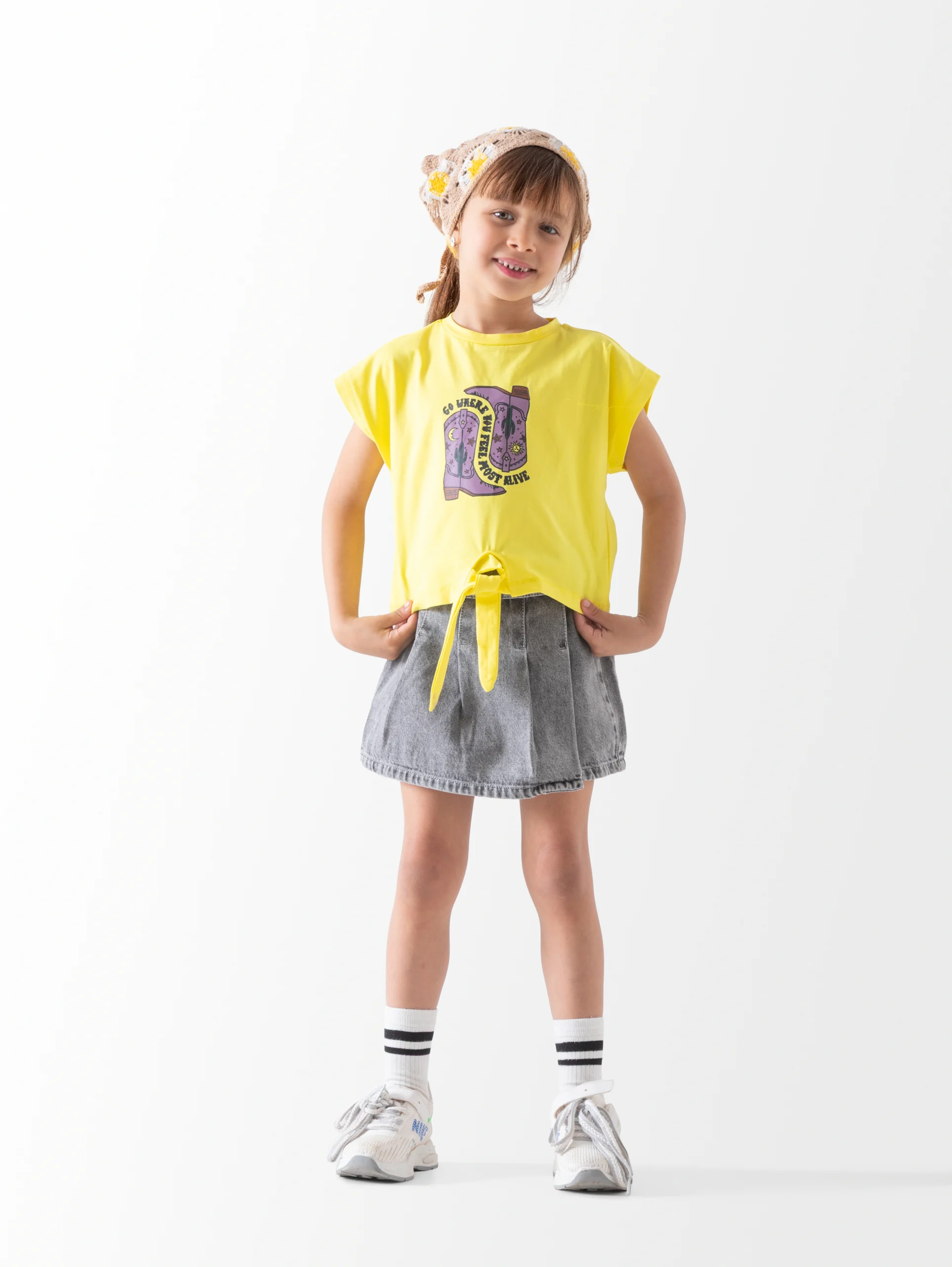 Yellow T-shirt for Girls | تيشيرت بناتي