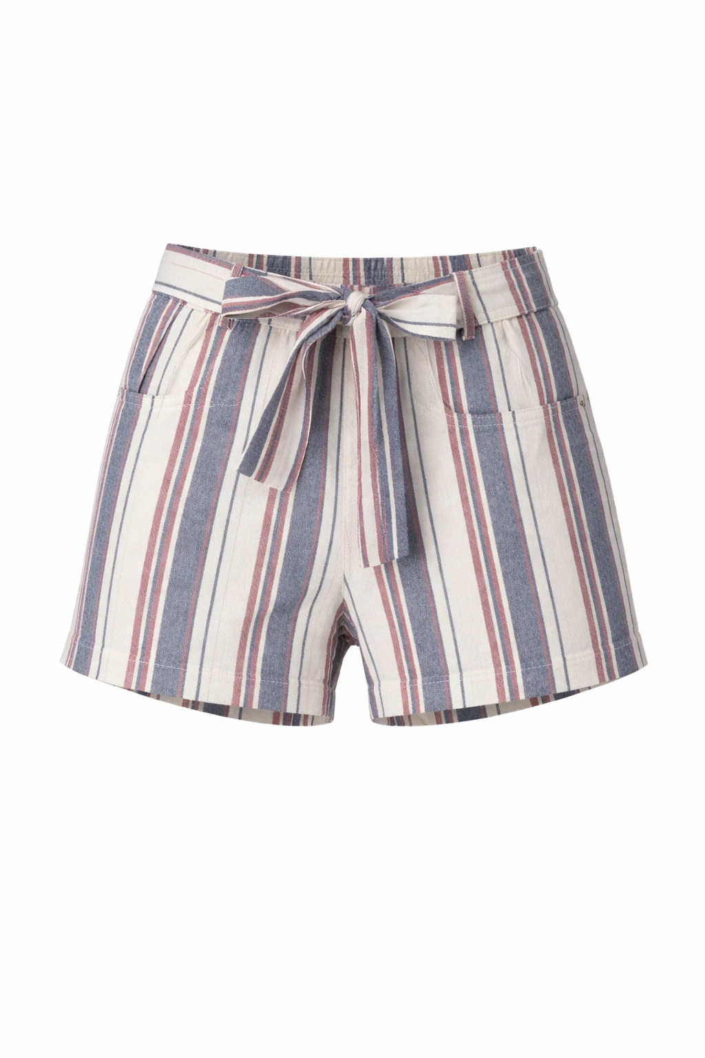 شورت بناتي صيفي مخطط بألوان مبهجة - ملابس أطفال بنات خروج