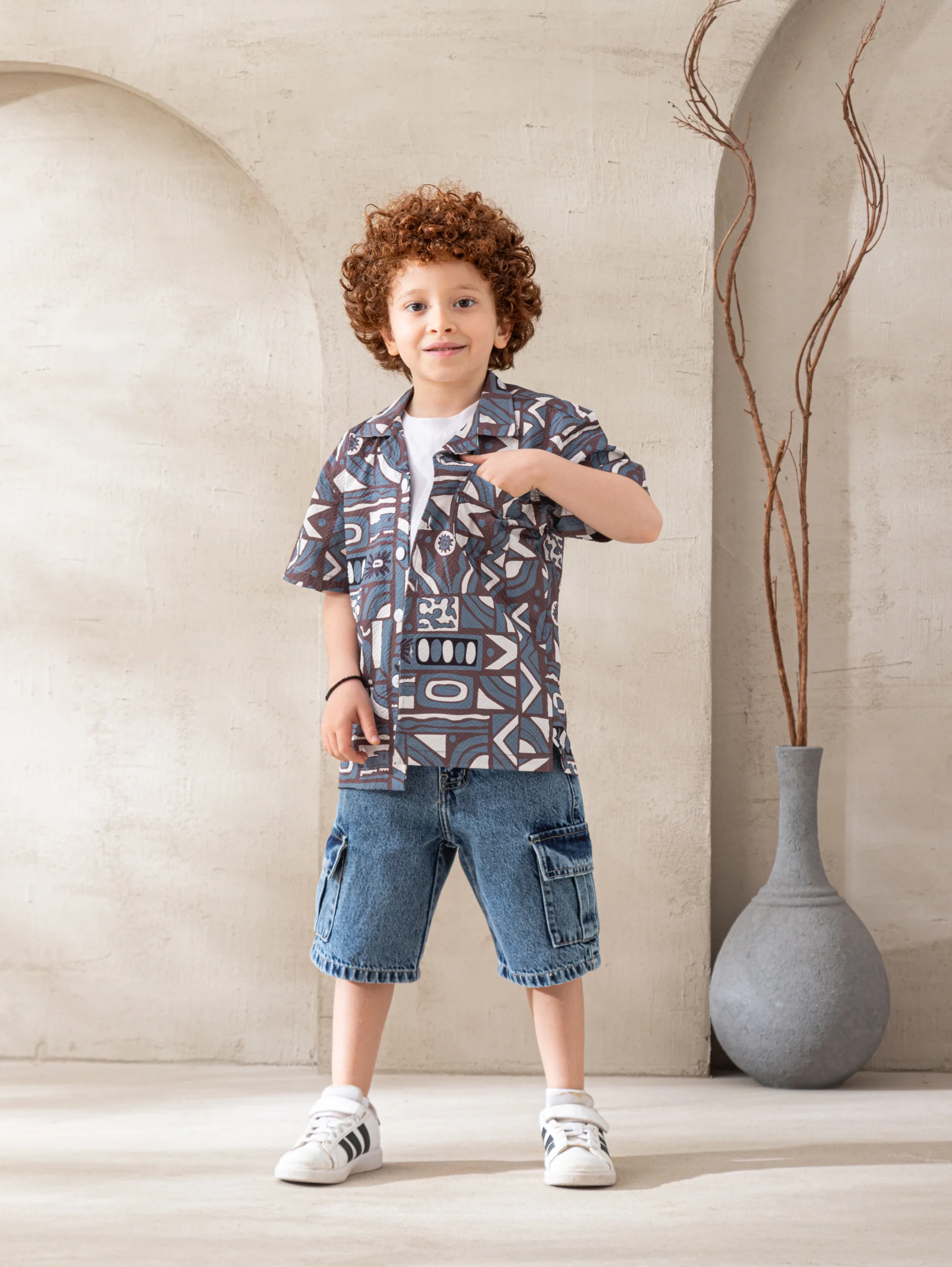 Printed Short Shirt for Boys | قميص أولادي