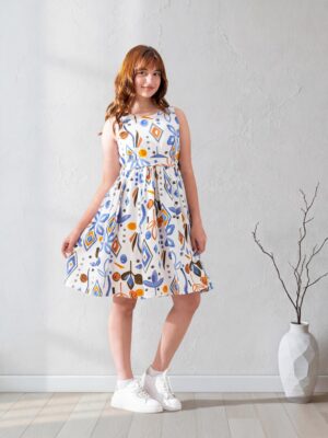 Patterned Dress for Girls | فستان بناتي