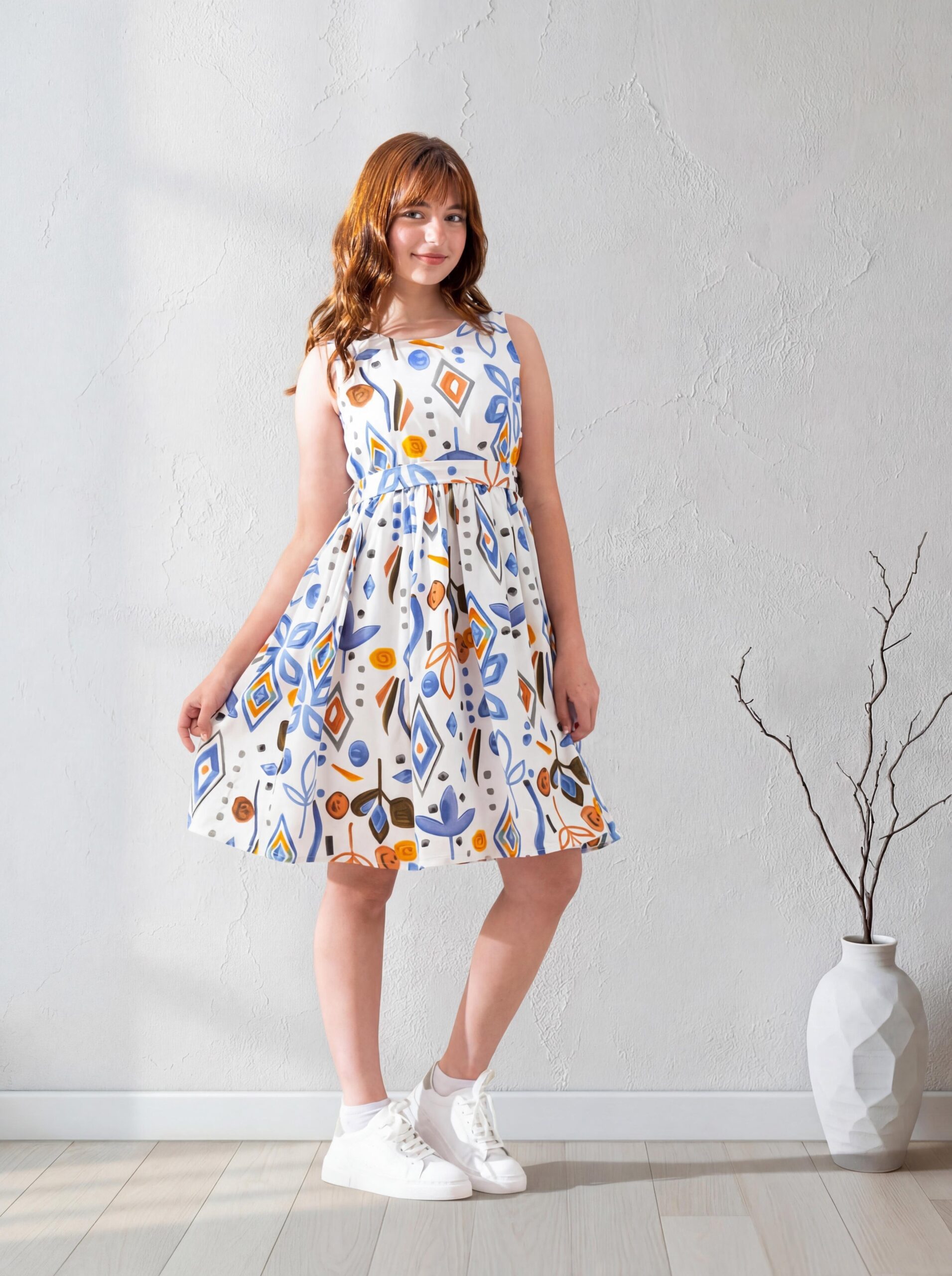 Patterned Dress for Girls | فستان بناتي