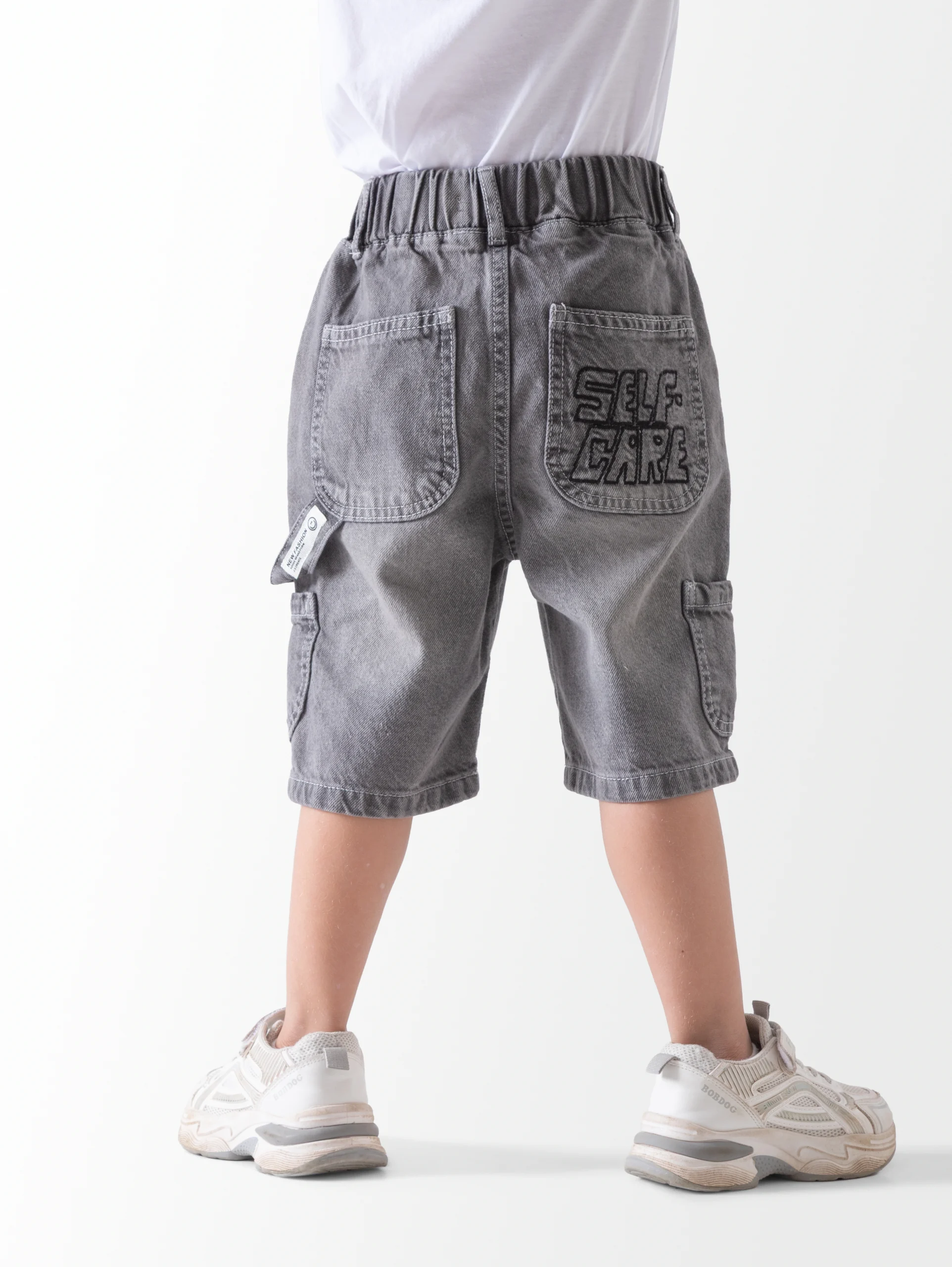 Shorts Boys Denim Grey | شورت أولادي - الصورة 3